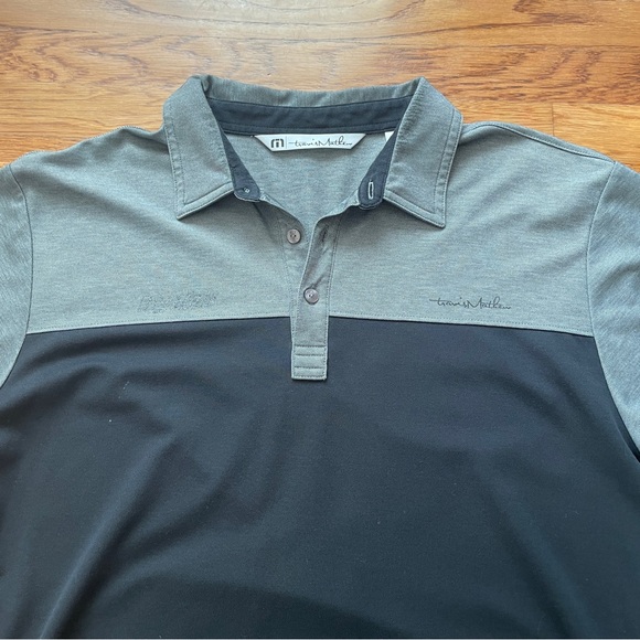 Travis Mathew business casual golf black gray Polo Shirt - Picture 3 of 8